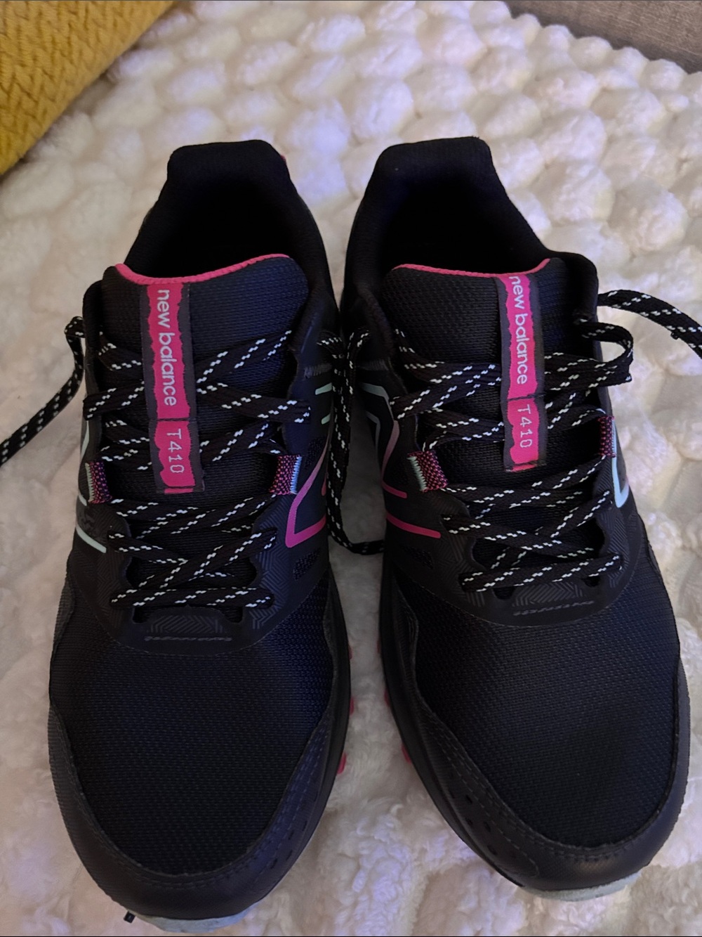New Balance Black Sneakers with Pink & Light Blue Accents - Picture 7 of 7